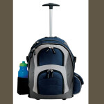 Port Authority® - Wheeled Backpack. Navy/Dark Grey
