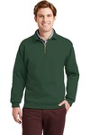 Super Sweats 1/4 Zip Sweatshirt with Cadet Collar