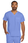 Unisex WorkFlex Chest Pocket V Neck Top