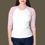 4353 Baby Rib 3/4 Sleeve Raglan