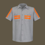 Men's Enhanced Visibility Industrial Work Shirt